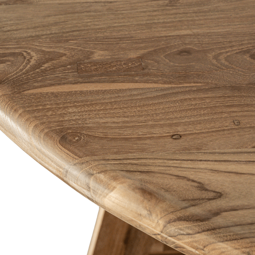 Zoco Home Furniture/Table Senza Recycled Teak Round Dining Table