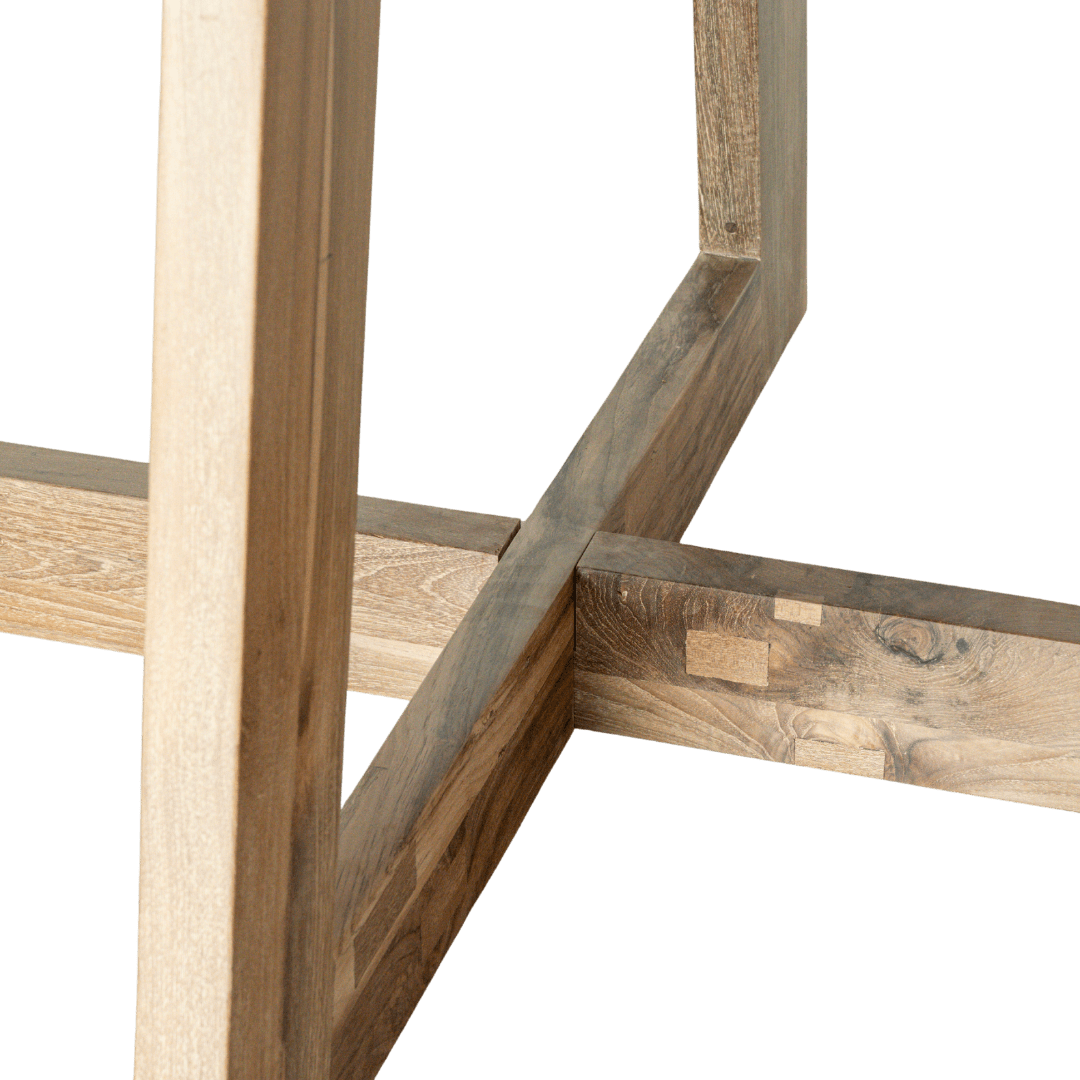 Zoco Home Furniture/Table Senza Recycled Teak Round Dining Table