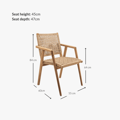 Zoco Home Outdoor/Chair/Dining Serene Dining Chair