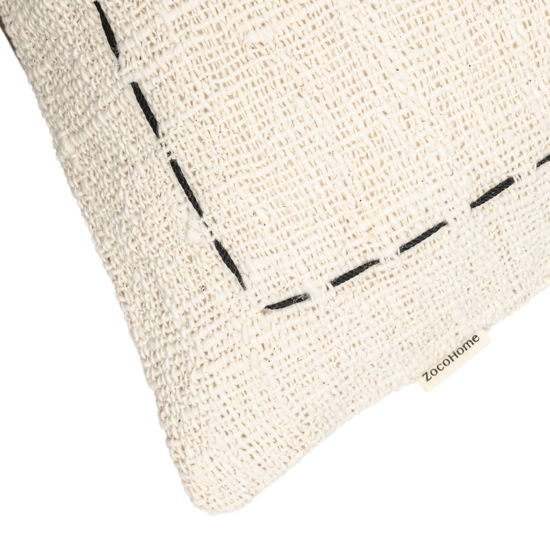 Zoco Home Decor/Textile Soraya Cotton Cushion Cover Frame | Off-White | 50x50cm