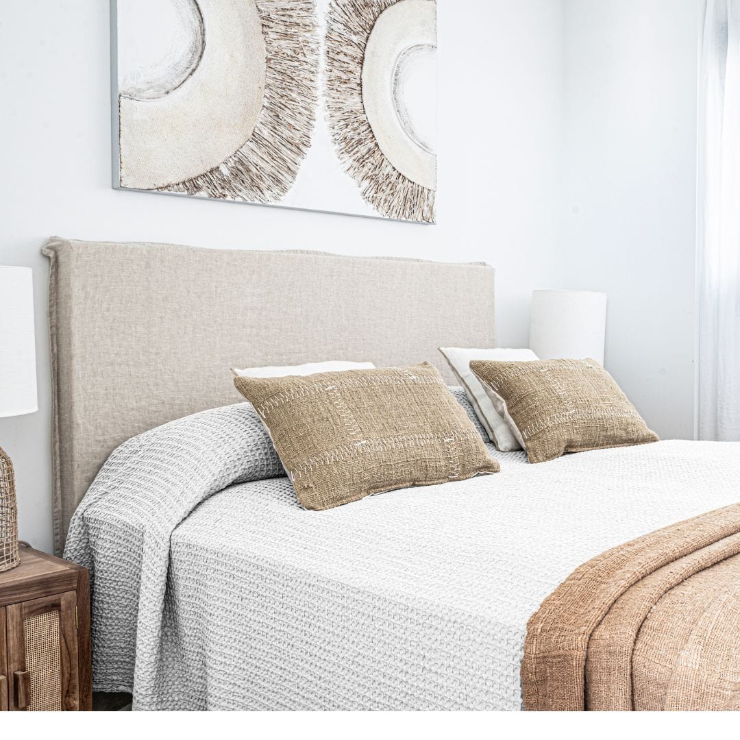 Zoco Home Decor/Textile Soraya Cotton Cushion Cover Stitches | Sand | 40x60cm