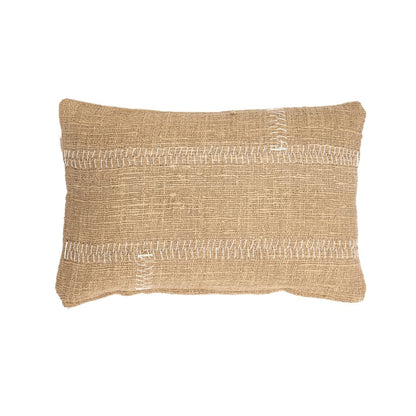 Zoco Home Decor/Textile Soraya Cotton Cushion Cover Stitches | Sand | 40x60cm