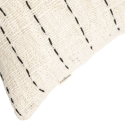 Zoco Home Decor/Textile Soraya Cotton Cushion Cover Stripes | Off-White | 50x50cm