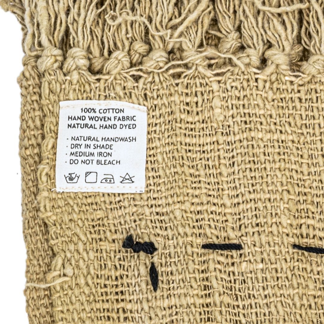 Zoco Home Decor/Textile Soraya Cotton Throw Lines | Sand | 235x130cm