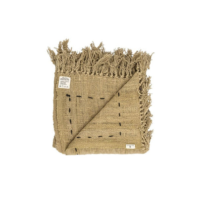 Zoco Home Decor/Textile Soraya Cotton Throw Lines | Sand | 235x130cm