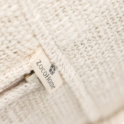 Zoco Home /Puf Soraya | Blanco roto | 70 cm