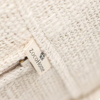 Zoco Home Furniture/Chair Soraya Pouf | Off-White | 70cm