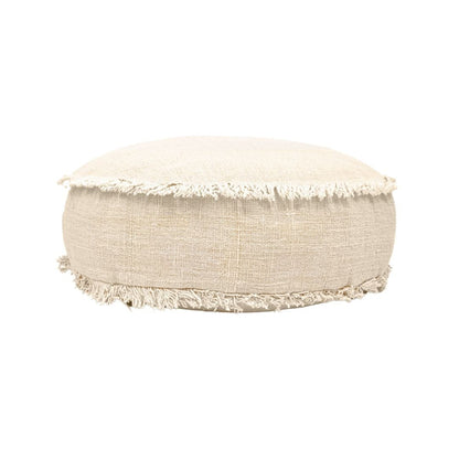 Zoco Home Furniture/Chair Soraya Pouf | Off-White | 70cm