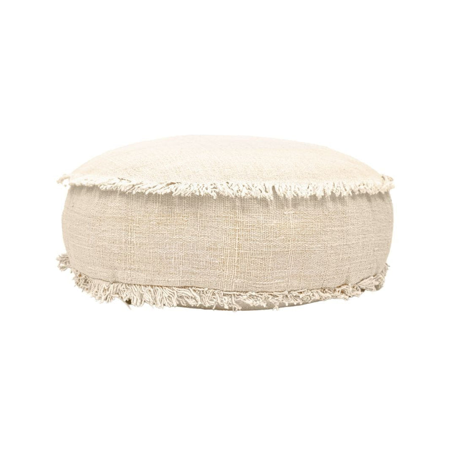 Zoco Home Poufs / Ottomans Soraya Pouf | Off-White | 70x70x30cm