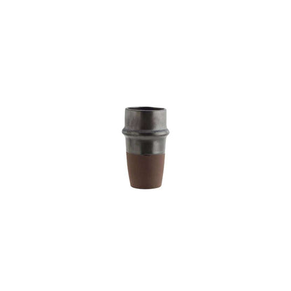Zoco Home Decor/Kitchen Stoneware Cup | Black/Brown 6.5x12cm