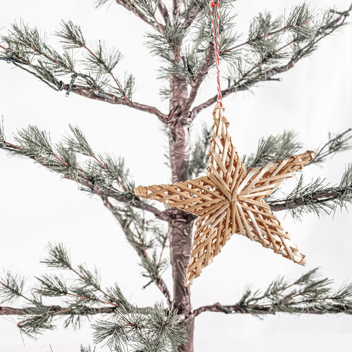 Zoco Home Christmas decor Straw Christmas Star | Five-pointed