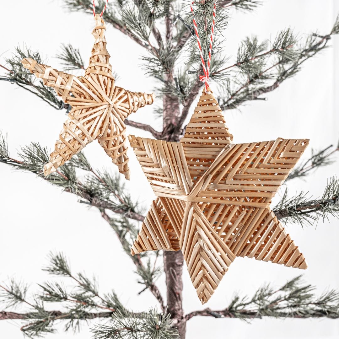 Zoco Home Christmas decor Straw Christmas Star | Five-pointed