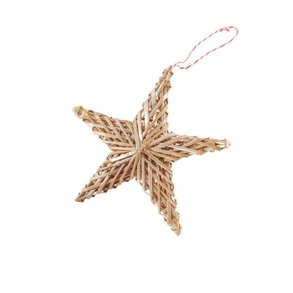 Zoco Home Decor/Christmas Straw Christmas Star | Five-pointed