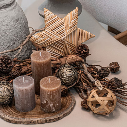 Zoco Home Decor/Christmas Straw Christmas Star | Six-pointed