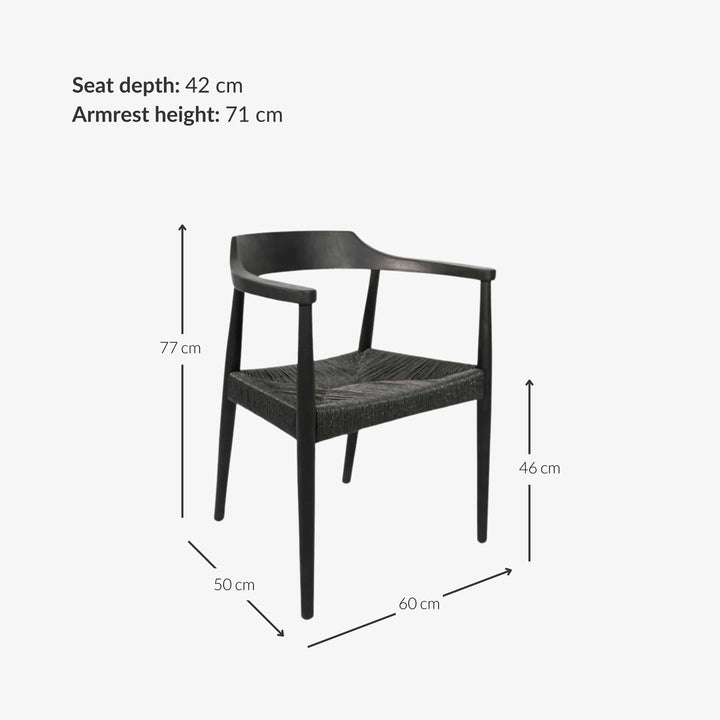 Zoco Home Sungkai Dining Chair | Black