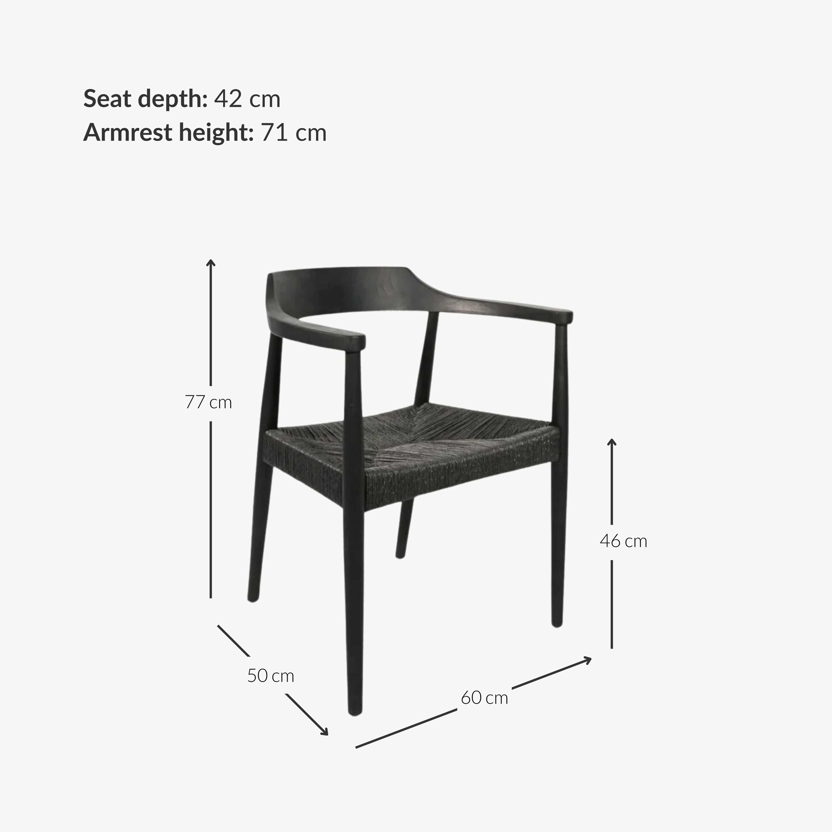Zoco Home Sungkai Dining Chair | Black