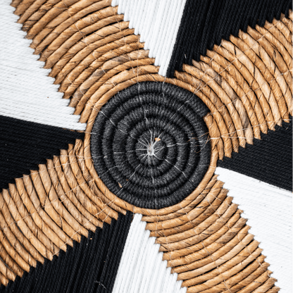 Zoco Home Decor/Accessories Suri Wall Deco Basket | Black/White 60cm