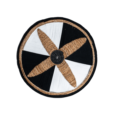 Zoco Home Decor/Accessories Suri Wall Deco Basket | Black/White 60cm