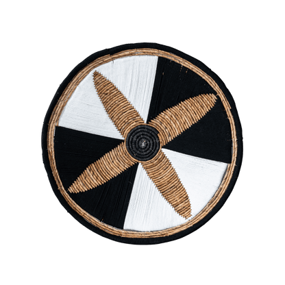 Zoco Home Decor/Accessories Suri Wall Deco Basket | Black/White 60cm