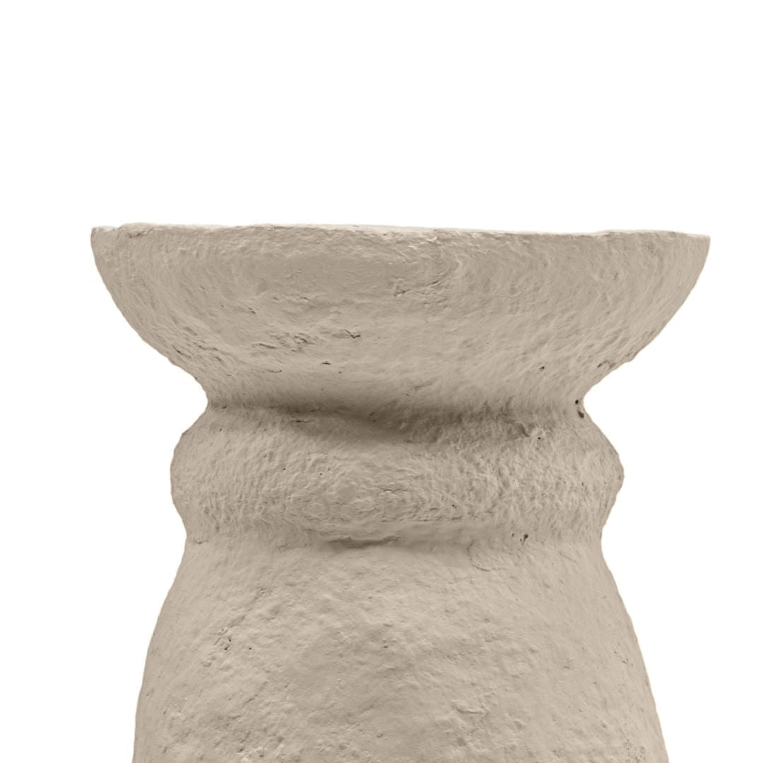 Zoco Home Tahlia-Vase mit breitem Rand | 28 x 40 cm | Sand