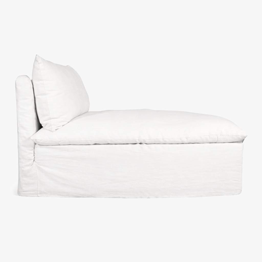 Zoco Home Furniture/Sofa Tarifa Linen Chaise Longue Sofa | 105x160x80cm