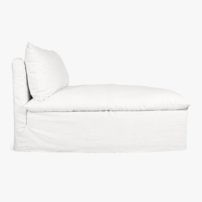 Zoco Home Furniture/Sofa Tarifa Linen Chaise Longue Sofa | 105x160x80cm