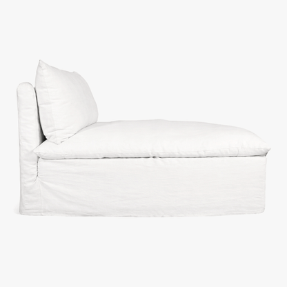 Zoco Home Furniture/Sofa Tarifa Linen Chaise Longue Sofa | 105x160x80cm