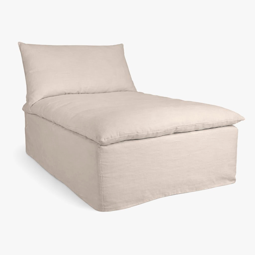 Zoco Home Furniture/Sofa Tarifa Linen Chaise Longue Sofa | 105x160x80cm