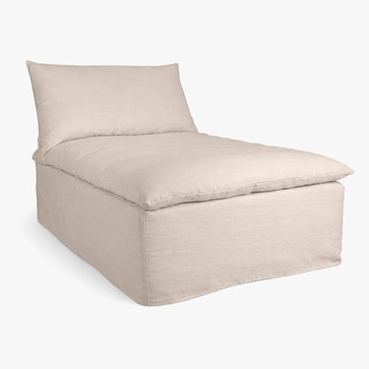 Zoco Home Furniture/Sofa Tarifa Linen Chaise Longue Sofa | 105x160x80cm