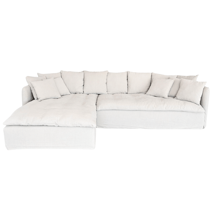 Zoco Home Furniture Tarifa Linen Chaise Longue Sofa