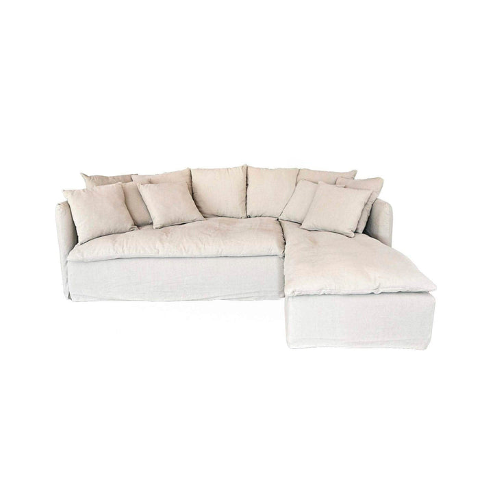 Zoco Home Furniture Tarifa Linen Chaise Longue Sofa