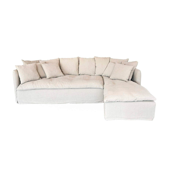 Zoco Home Furniture Tarifa Linen Chaise Longue Sofa