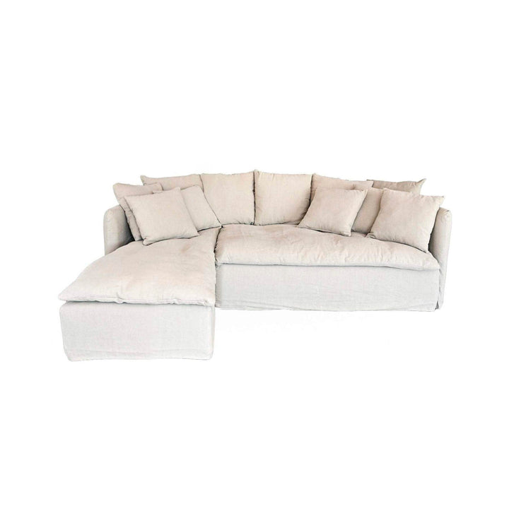 Zoco Home Furniture Tarifa Linen Chaise Longue Sofa