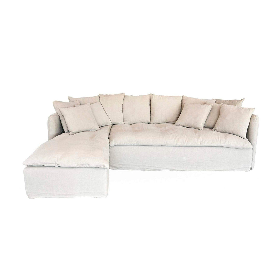 Zoco Home Furniture Tarifa Linen Chaise Longue Sofa