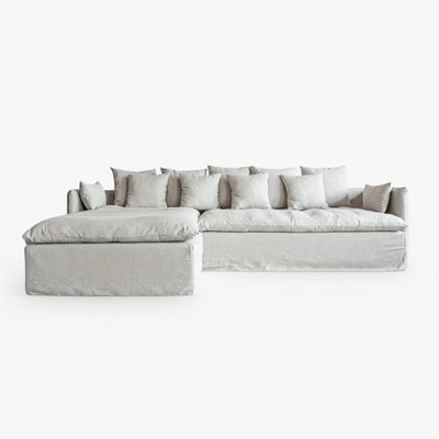 Zoco Home Furniture/Sofa Tarifa Linen Chaise Longue Sofa | Reversible