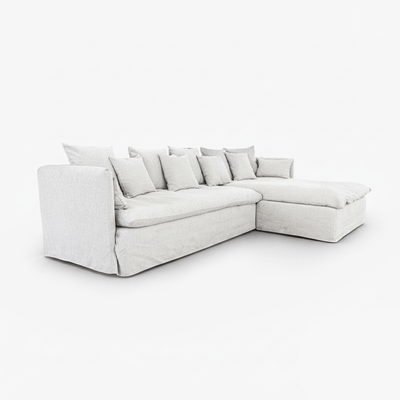 Zoco Home Furniture/Sofa Tarifa Linen Chaise Longue Sofa | Reversible