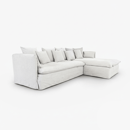 Zoco Home Furniture/Sofa Tarifa Linen Chaise Longue Sofa | Reversible