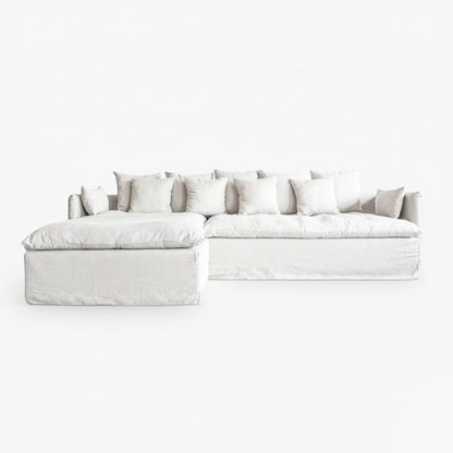 Zoco Home Furniture/Sofa Tarifa Linen Chaise Longue Sofa | Reversible