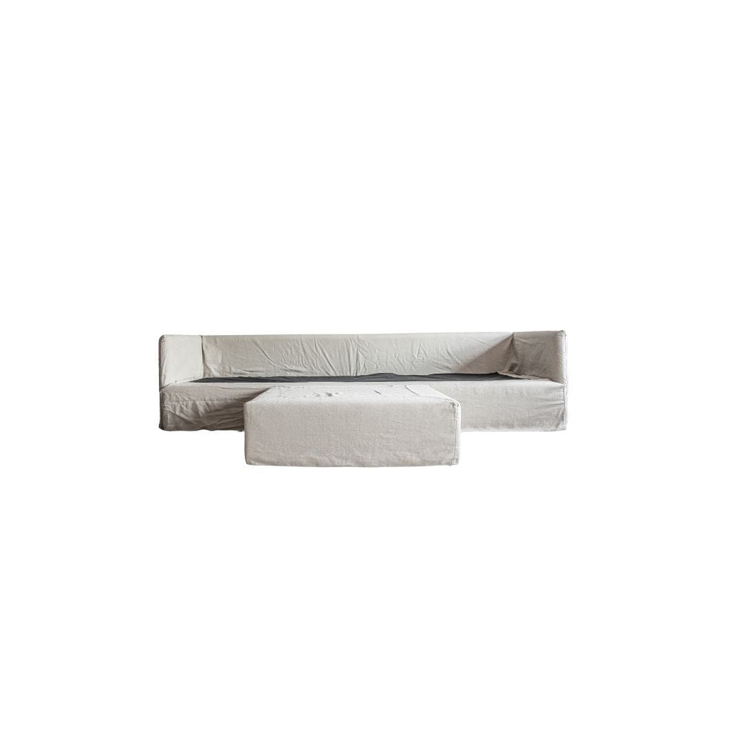 Zoco Home Sofas Tarifa Linen Chaise Longue Sofa | Reversible