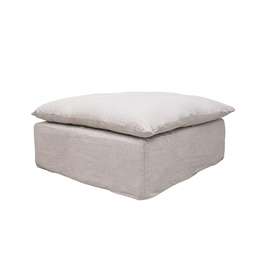 Zoco Home Tarifa Linen Pouf