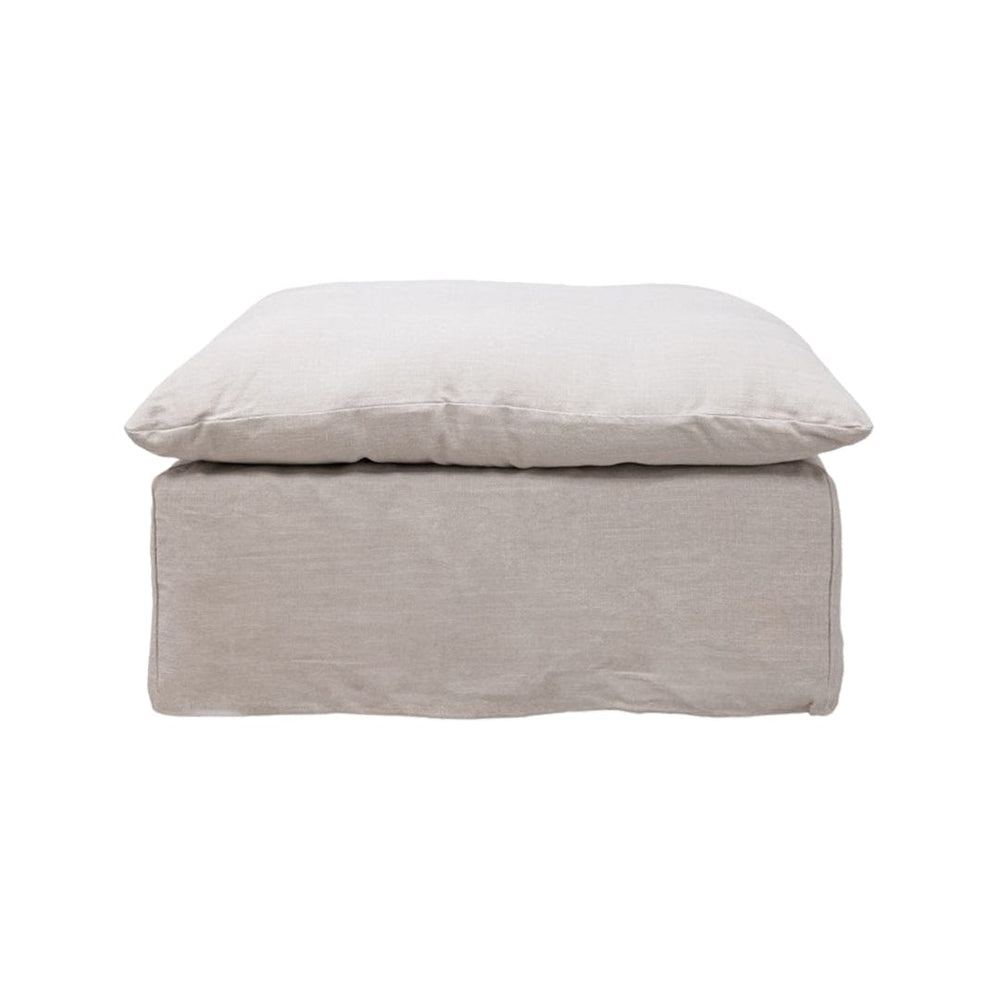 Zoco Home Tarifa Linen Pouf