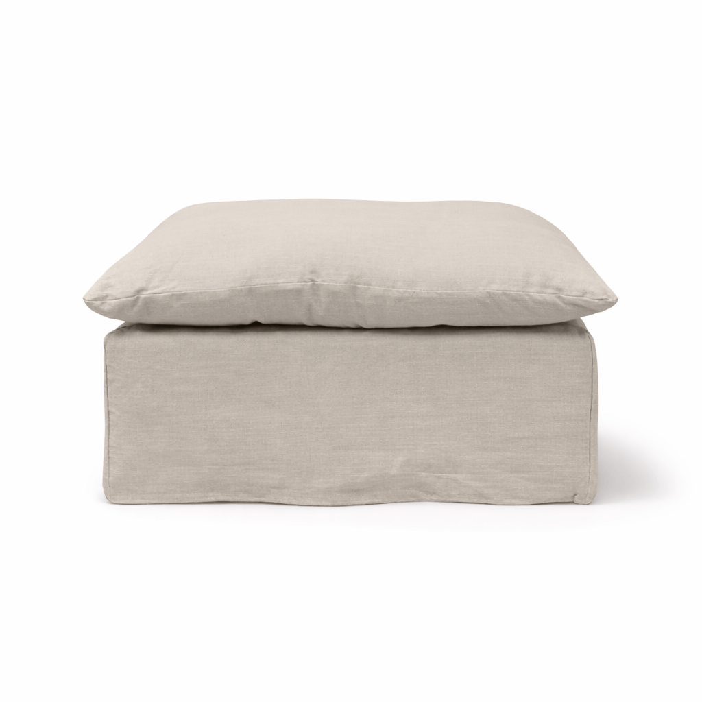 Zoco Home Furniture/Sofa Tarifa Linen Pouf