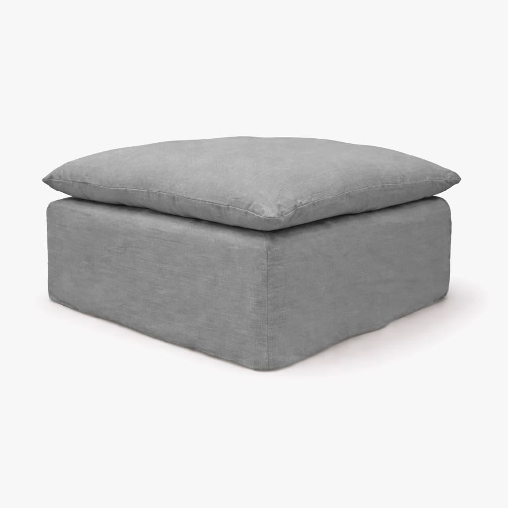 Zoco Home Furniture/Sofa Tarifa Linen Pouf