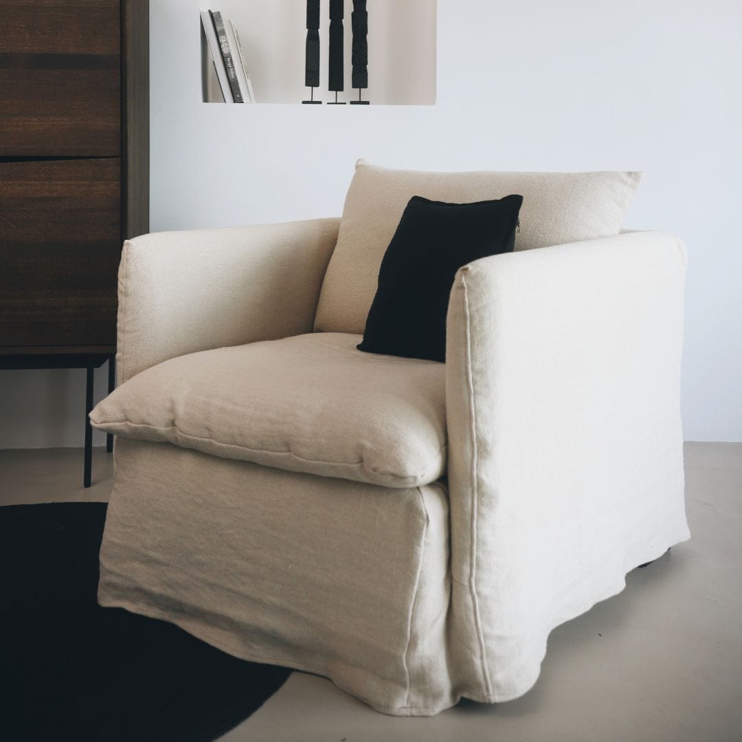Zoco Home Furniture Tarifa Linen Single Sofa
