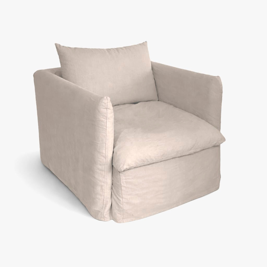 Zoco Home Furniture/Sofa Tarifa Linen Single Sofa