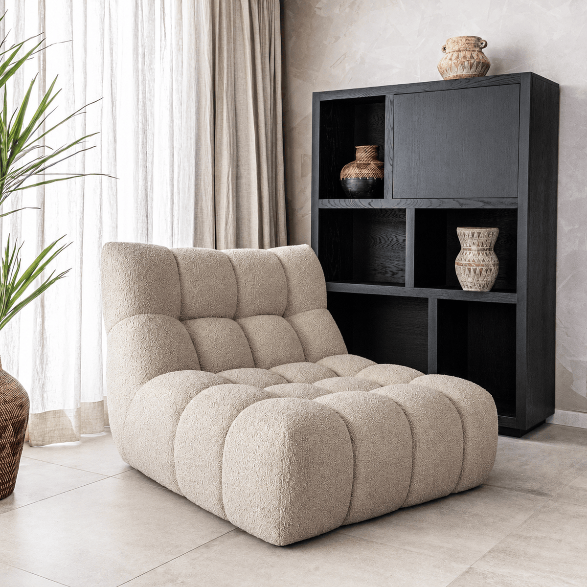Zoco Home Meubels/Bankstellen Tavira eenpersoonsbank | 89 x 105 x 77 cm