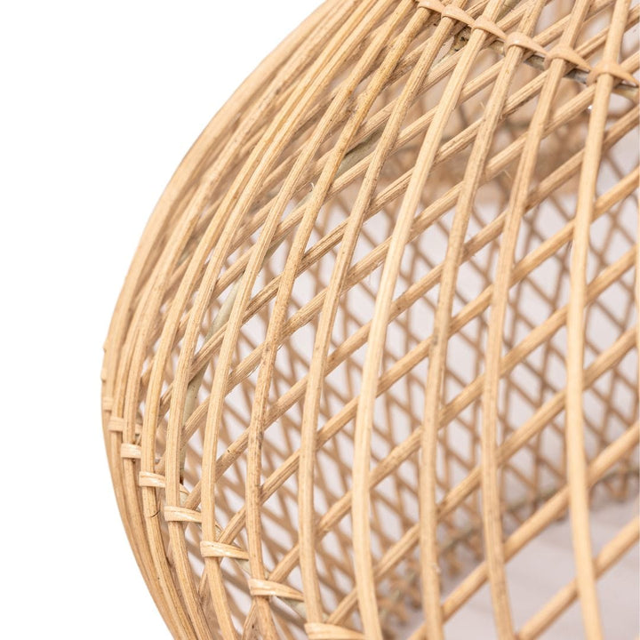 Zoco Home Furniture Teak and Rattan Ceiling Lamp | Natural | 60x60x45cm