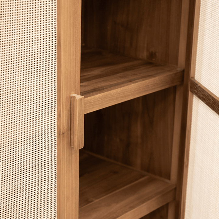 Zoco Home Teak Cabinet | 100x50x160cm