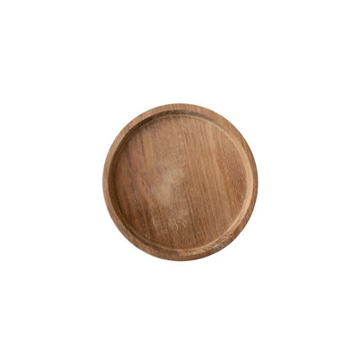 Zoco Home Untersetzer aus Teakholz | 4er-Set | 10 cm