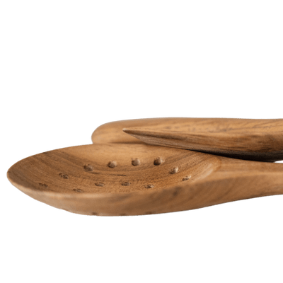 Zoco Home Decor/Kitchen Teak Cooking Set of 3 | 31cm